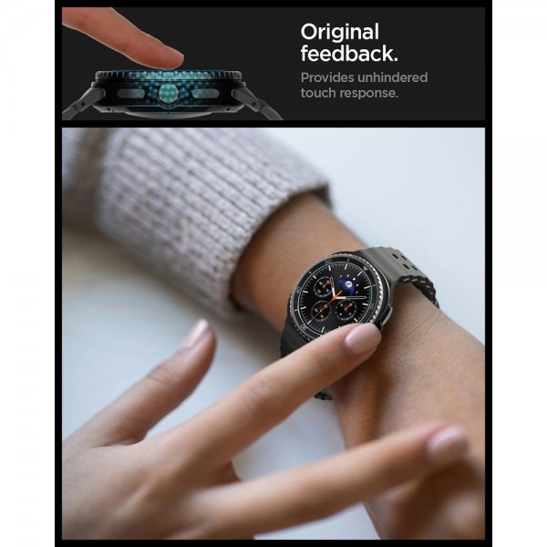 Spigen Samsung Galaxy Watch 8 Classic 46mm Skærmbeskytter GLAS.tR EZ Fit 2-pak