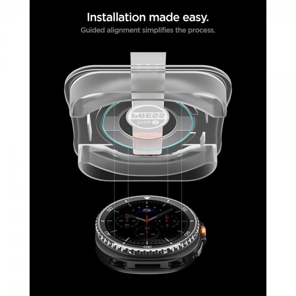 Spigen Samsung Galaxy Watch 8 Classic 46mm Skærmbeskytter GLAS.tR EZ Fit 2-pak