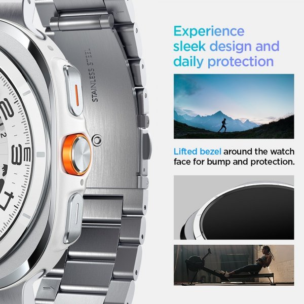 Spigen Samsung Galaxy Watch Ultra 47mm Rem Modern Fit 316L Sølv