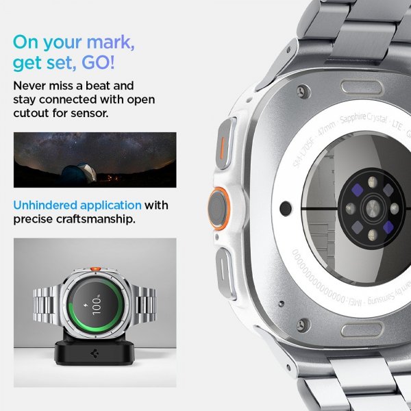 Spigen Samsung Galaxy Watch Ultra 47mm Rem Modern Fit 316L Sølv
