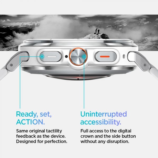 Spigen Samsung Galaxy Watch Ultra 47mm Rem Modern Fit 316L Sølv
