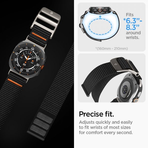Spigen Samsung Galaxy Watch Ultra Rem DuraPro Flex Sort