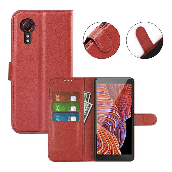 Samsung Galaxy XCover 7 Cover med Stander Brun
