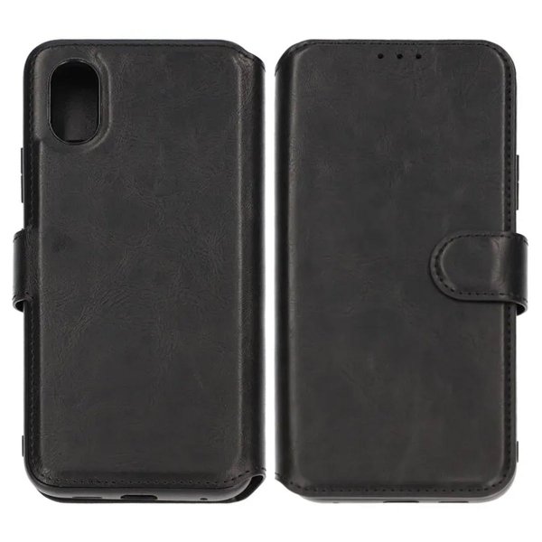 Rvelon Samsung Galaxy XCover 7 Cover 4 Kortrum Sort