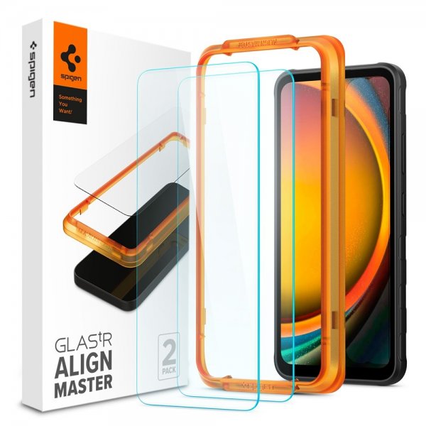 Spigen Samsung Galaxy XCover 7 Skærmbeskytter GLAS.tR ALIGNmaster 2-pak