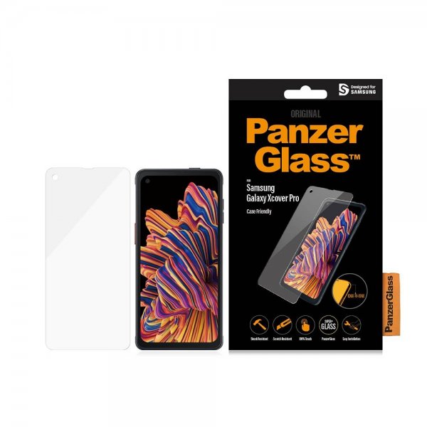 PanzerGlass Samsung Galaxy XCover Pro Skærmbeskyttelse Edge-to-Edge Case Friendly