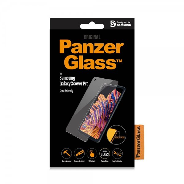 PanzerGlass Samsung Galaxy XCover Pro Skærmbeskyttelse Edge-to-Edge Case Friendly
