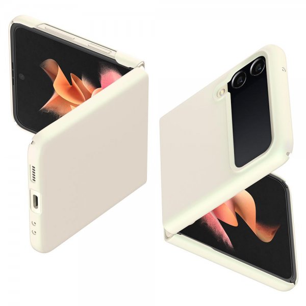 Spigen Samsung Galaxy Z Flip 3 Cover AirSkin Shiny Cream