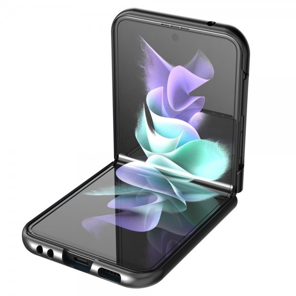 Lc.Imeeke Samsung Galaxy Z Flip 4 Cover Lædertekstur Rosa