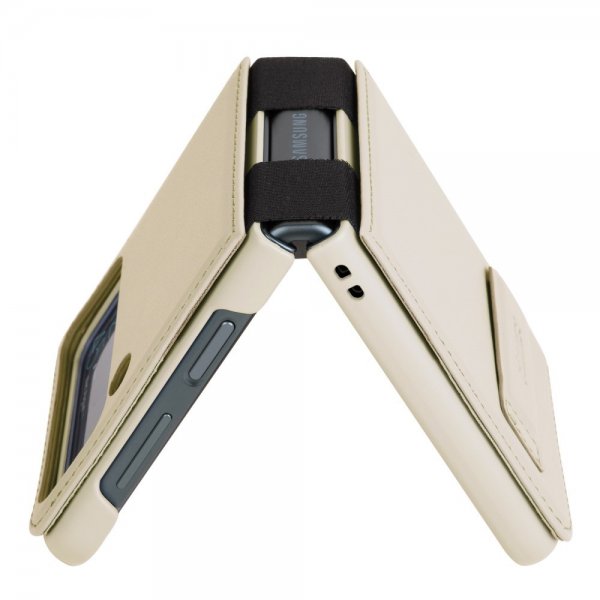 Nillkin Samsung Galaxy Z Flip 4 Cover Qin Series Guld