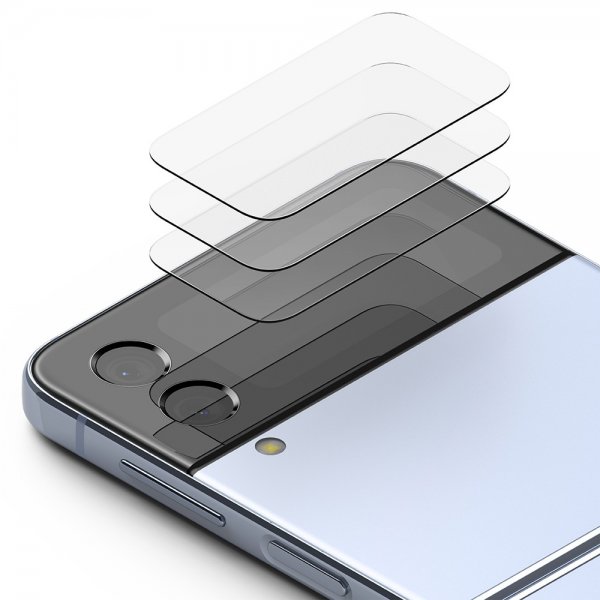 Ringke Samsung Galaxy Z Flip 4 Skærmbeskyttelse Cover Display Protector Glass 3-pak