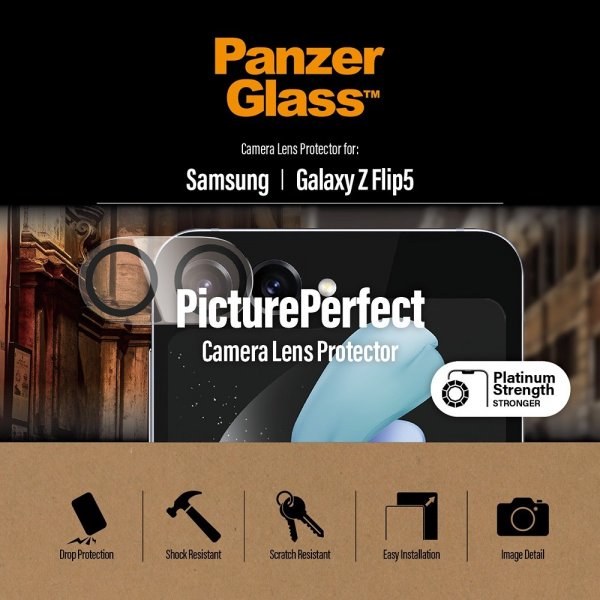PanzerGlass Samsung Galaxy Z Flip 5 Kamerabeskyttelse PicturePerfect