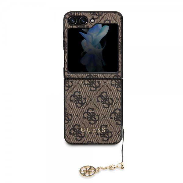 Guess Samsung Galaxy Z Flip 5 Cover 4G Charm Brun