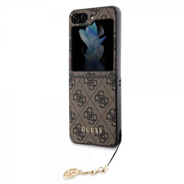 Guess Samsung Galaxy Z Flip 5 Cover 4G Charm Brun