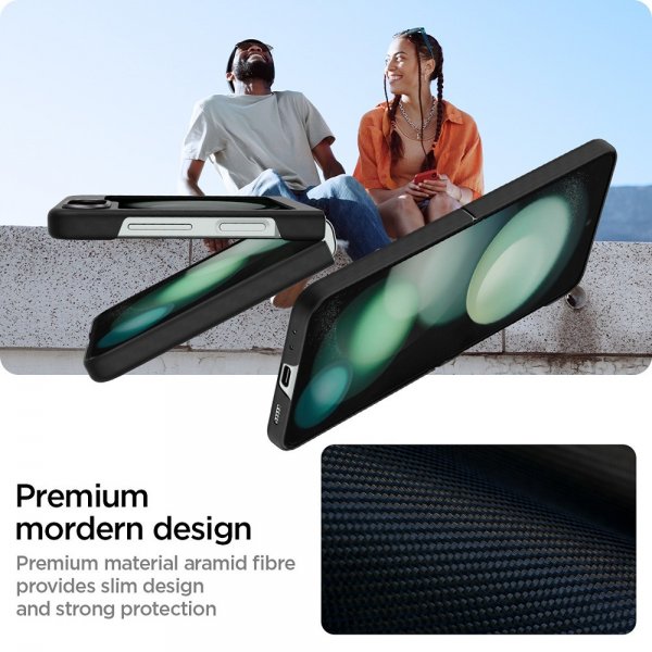 Spigen Samsung Galaxy Z Flip 5 Cover Air Skin Sort