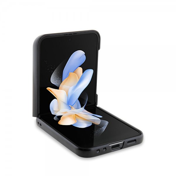 Karl Lagerfeld Samsung Galaxy Z Flip 5 Cover NFT Karl & Choupette Pin Saffiano Sort
