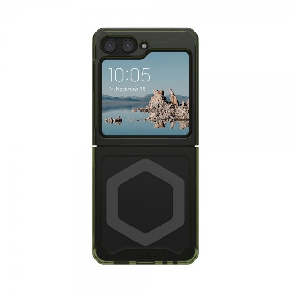 Urban Armor Gear (UAG) Samsung Galaxy Z Flip 5 Cover Plyo Pro MagSafe Olive/Space Grey