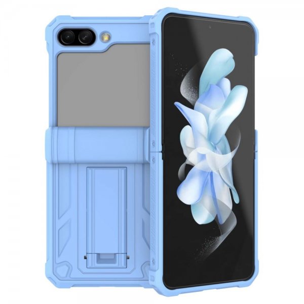 Samsung Galaxy Z Flip 5 Cover Standfunktion Lyseblå