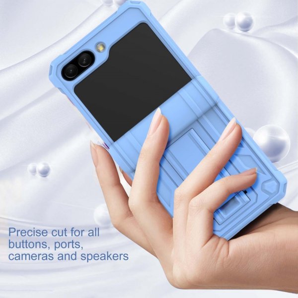 Samsung Galaxy Z Flip 5 Cover Standfunktion Lyseblå