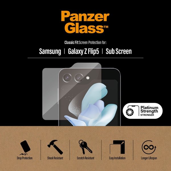 PanzerGlass Samsung Galaxy Z Flip 5 Skærmbeskyttelse Classic Fit