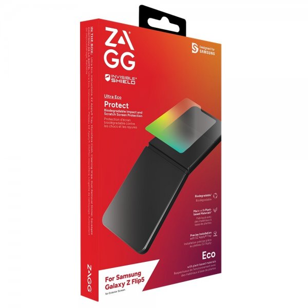 ZAGG InvisibleShield Samsung Galaxy Z Flip 5 Skærmbeskytter Ultra Eco