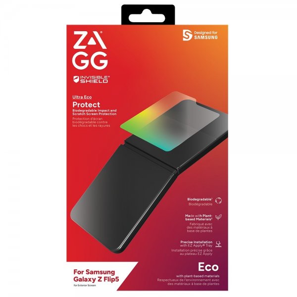 ZAGG InvisibleShield Samsung Galaxy Z Flip 5 Skærmbeskytter Ultra Eco