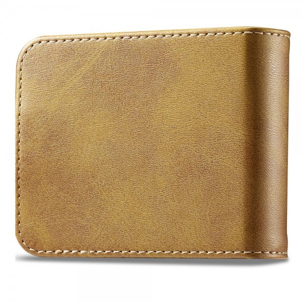 Lc.Imeeke Samsung Galaxy Z Flip 6/Flip 7 FE Etui med kortlomme og standerfunktion Lysebrun