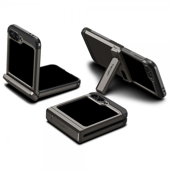 Spigen Samsung Galaxy Z Flip 6/Galaxy Z Flip 7 FE Cover Tough Armor Pro Gunmetal