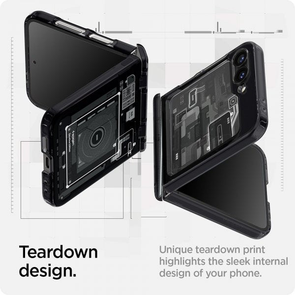 Spigen Samsung Galaxy Z Flip 6/Galaxy Z Flip 7 FE Cover Ultra Hybrid Pro Zero One Sort