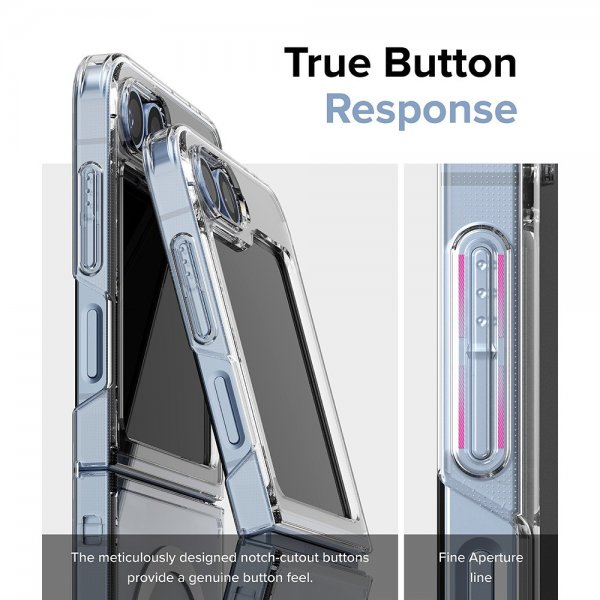 Ringke Samsung Galaxy Z Flip 6/Flip 7 FE Cover Fusion Magnetic Transparent
