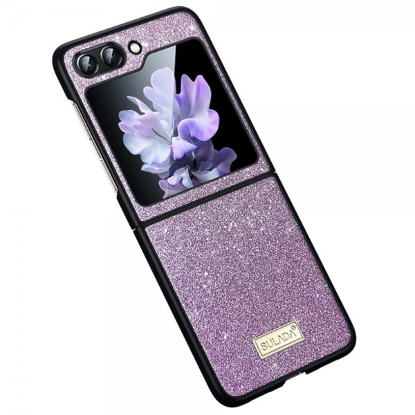 Samsung Galaxy Z Flip 6/Flip 7 FE Cover Glitter Lilla