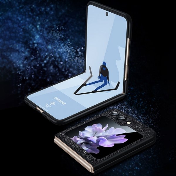 Sulada Samsung Galaxy Z Flip 6/Flip 7 FE Cover Glitter Sort