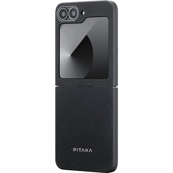 Pitaka Samsung Galaxy Z Flip 6 Cover MagEZ Case 5 Sort/Grå Twill