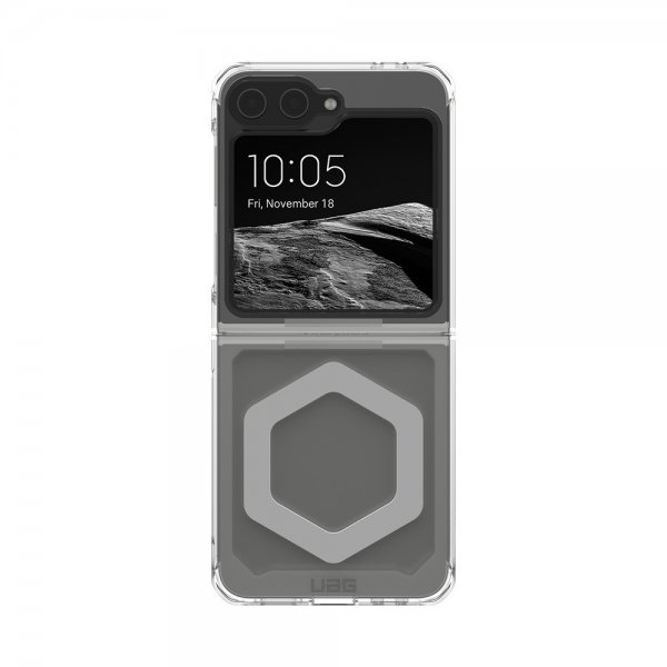 Urban Armor Gear (UAG) Samsung Galaxy Z Flip 6/Flip 7 FE Cover Plyo Pro MagSafe Ice/Silver
