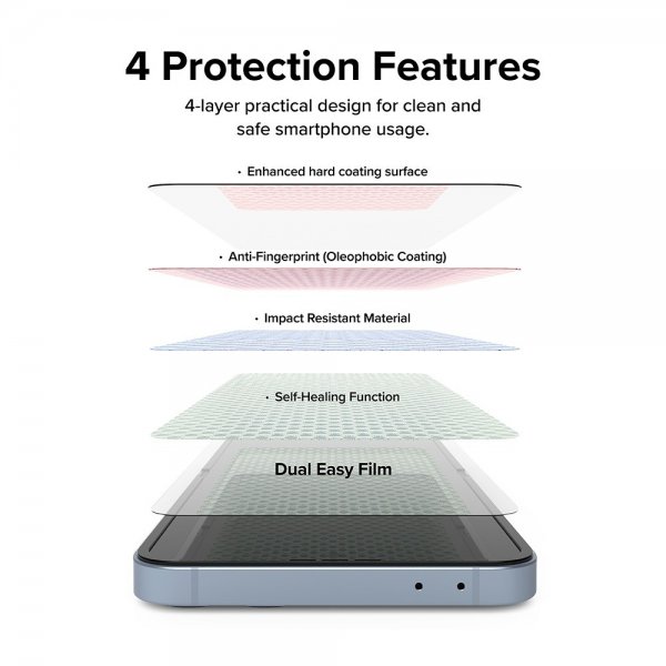 Ringke Samsung Galaxy Z Flip 6/Flip 7 FE Skærmbeskyttelse Dual Easy Film 2-pak