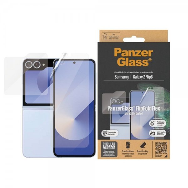 PanzerGlass Samsung Galaxy Z Flip 6/Flip 7 FE Skærmbeskyttelse FlipFoldFlex