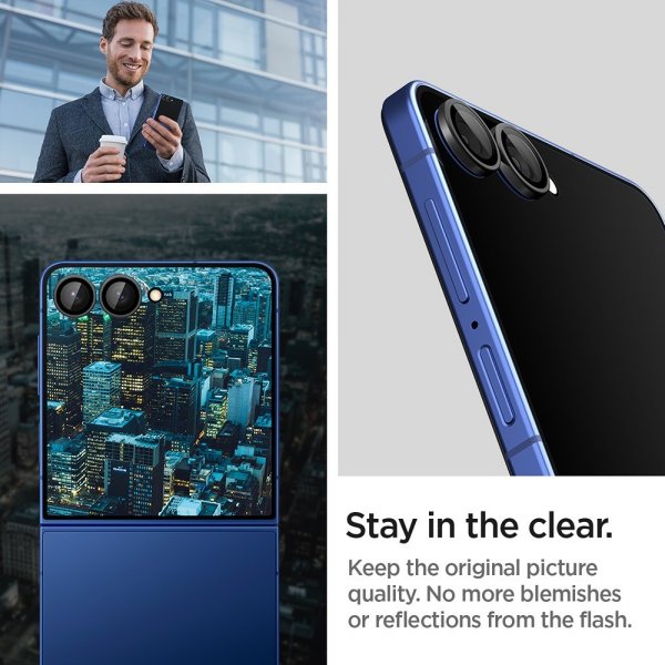 Spigen Samsung Galaxy Z Flip 7 Kamerabeskytter GLAS.tR EZ Fit Optik Pro 2-pak