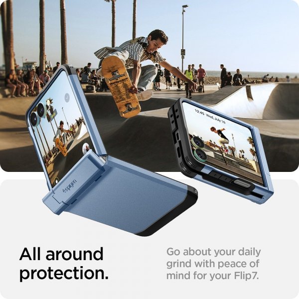 Spigen Samsung Galaxy Z Flip 7 Cover Tough Armor Pro MagFit Sierra Blue