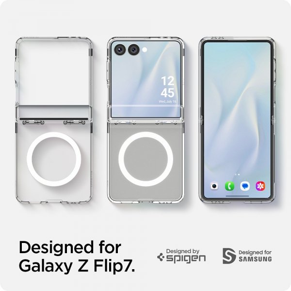 Spigen Samsung Galaxy Z Flip 7 Cover Ultra Hybrid Pro MagFit Clear White