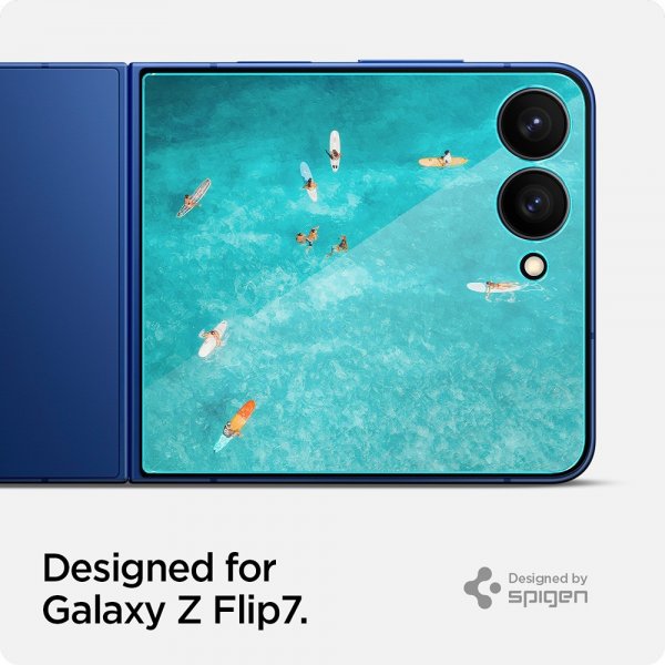 Spigen Samsung Galaxy Z Flip 7 Skærmbeskyttelse GLAS.tR EZ Fit 2-pak