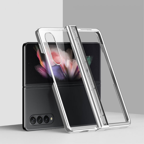 Samsung Galaxy Z Fold 4 Cover Belagt Kant Sølv