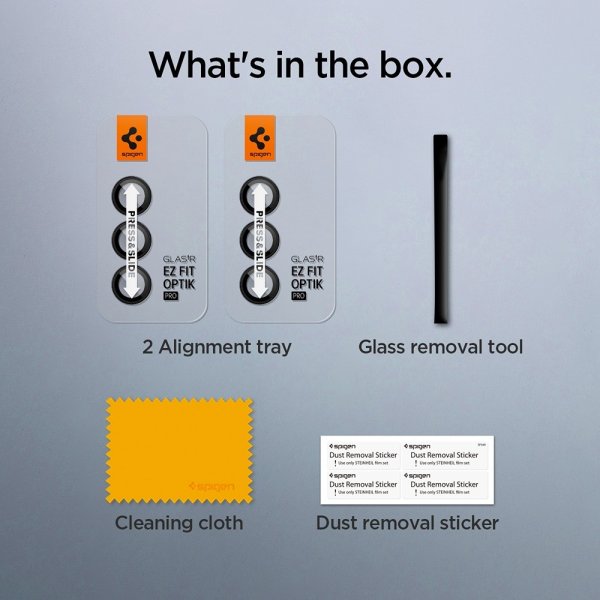Spigen Samsung Galaxy Z Fold 5 Kamerabeskyttelse GLAS.tR EZ Fit Optik Pro 2-pak Sort