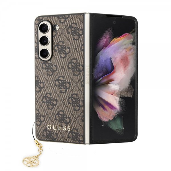 Guess Samsung Galaxy Z Fold 5 Cover 4G Charm Brun