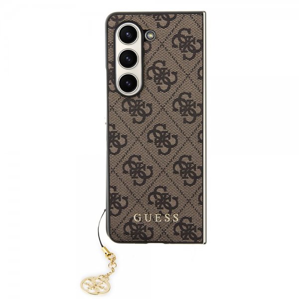Guess Samsung Galaxy Z Fold 5 Cover 4G Charm Brun