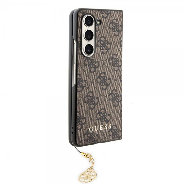 Guess Samsung Galaxy Z Fold 5 Cover 4G Charm Brun