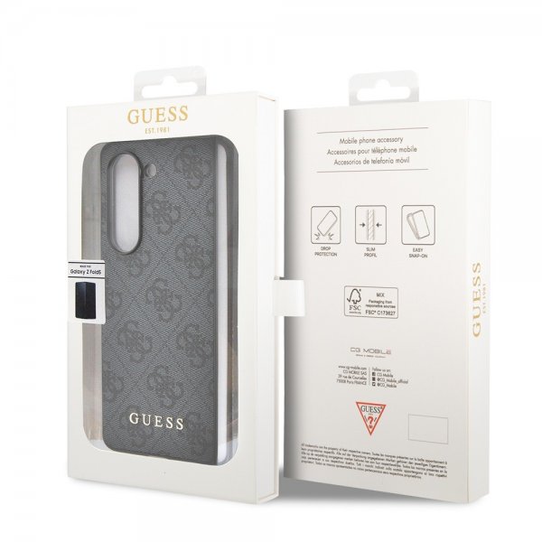 Guess Samsung Galaxy Z Fold 5 Cover 4G Charm Grå