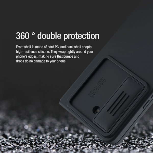 Nillkin Samsung Galaxy Z Fold 5 Cover CamShield Silky Blå