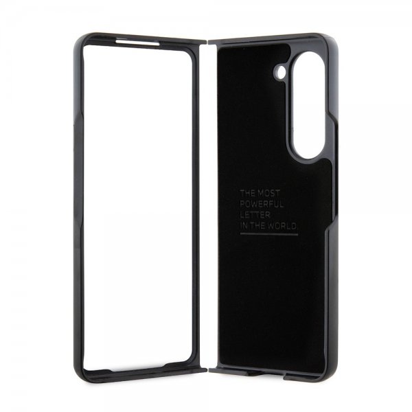 BMW Samsung Galaxy Z Fold 5 Cover Carbon Effect Metal Logo Sort