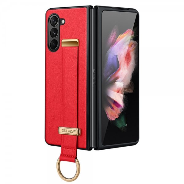 Sulada Samsung Galaxy Z Fold 5 Cover Fashion Series Rød