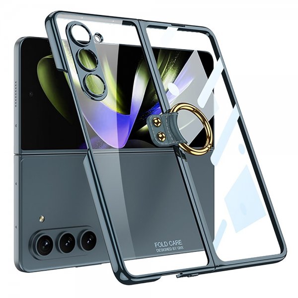 GKK Samsung Galaxy Z Fold 5 Cover Fingerring Grøn